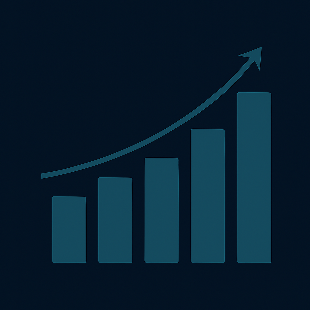 Graphic representing business growth and new opportunities enabled by Nearfield AI