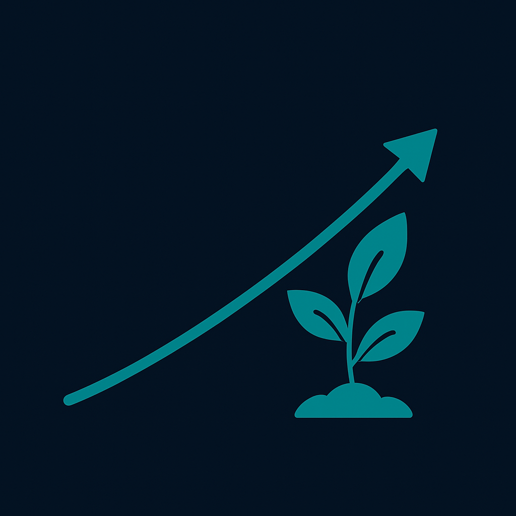 Graphic representing business growth and new opportunities enabled by Nearfield AI